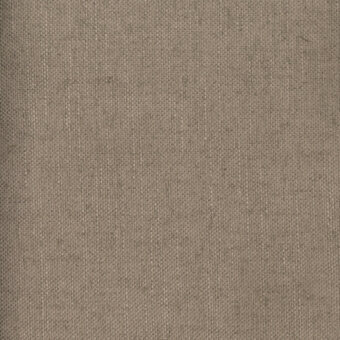 Woven fabric texture in taupe, dense even grain with subtle irregularities, linen or hemp-like, label reads “turri > fabric cat. b > 755 c.”